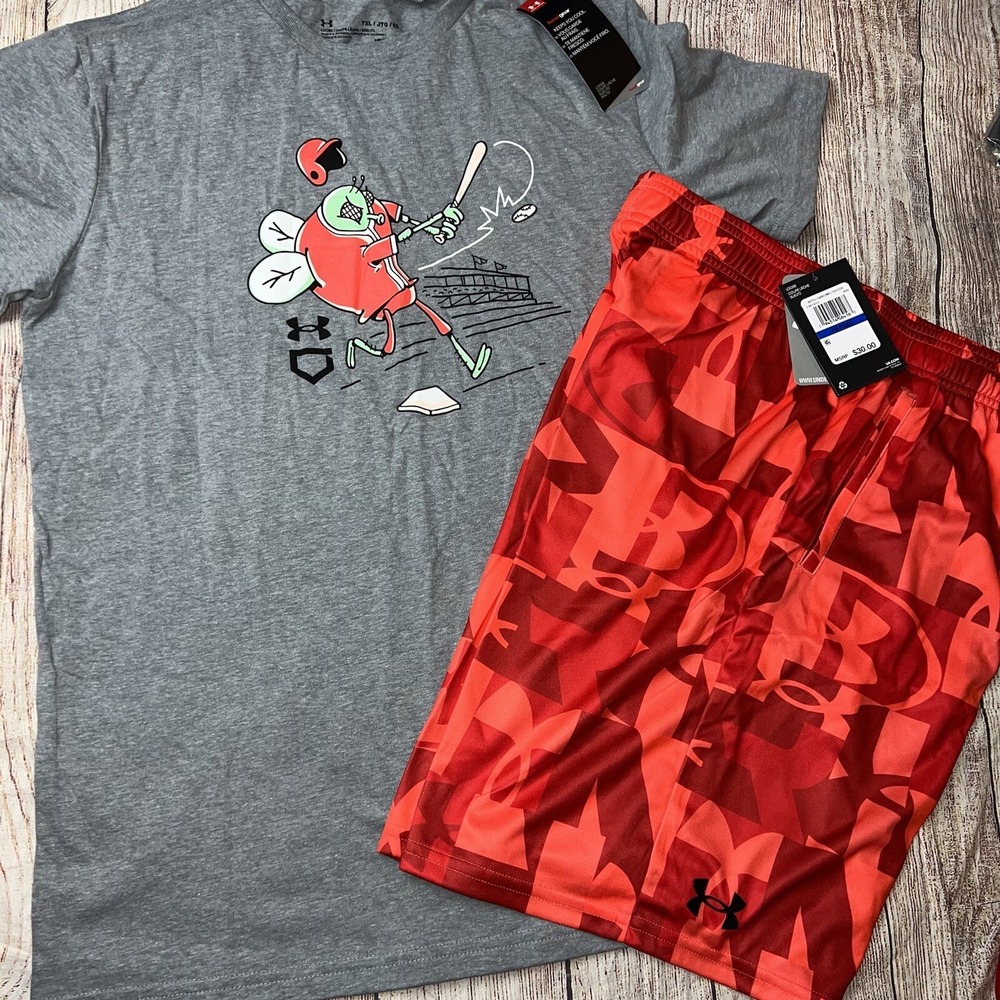 Under Armour Boys Youth XL (18/20) Baseball Fly Outfit Set NEW